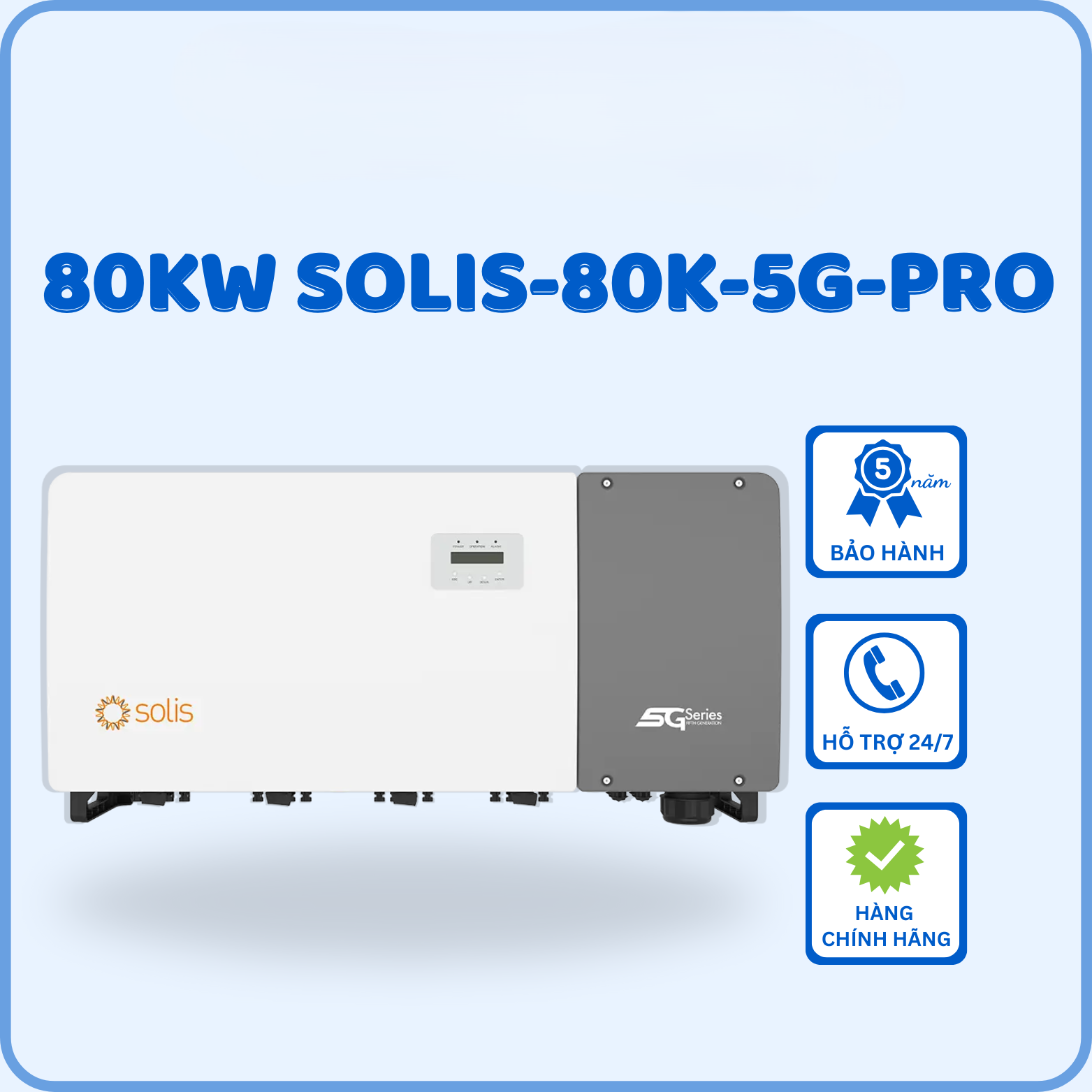 Inverter Solis 3 pha 80kW SOLIS-80K-5G-PRO